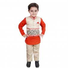 ahhaaaa's Kurta Payjama with Waistcoat for Boys (1-7 Years)